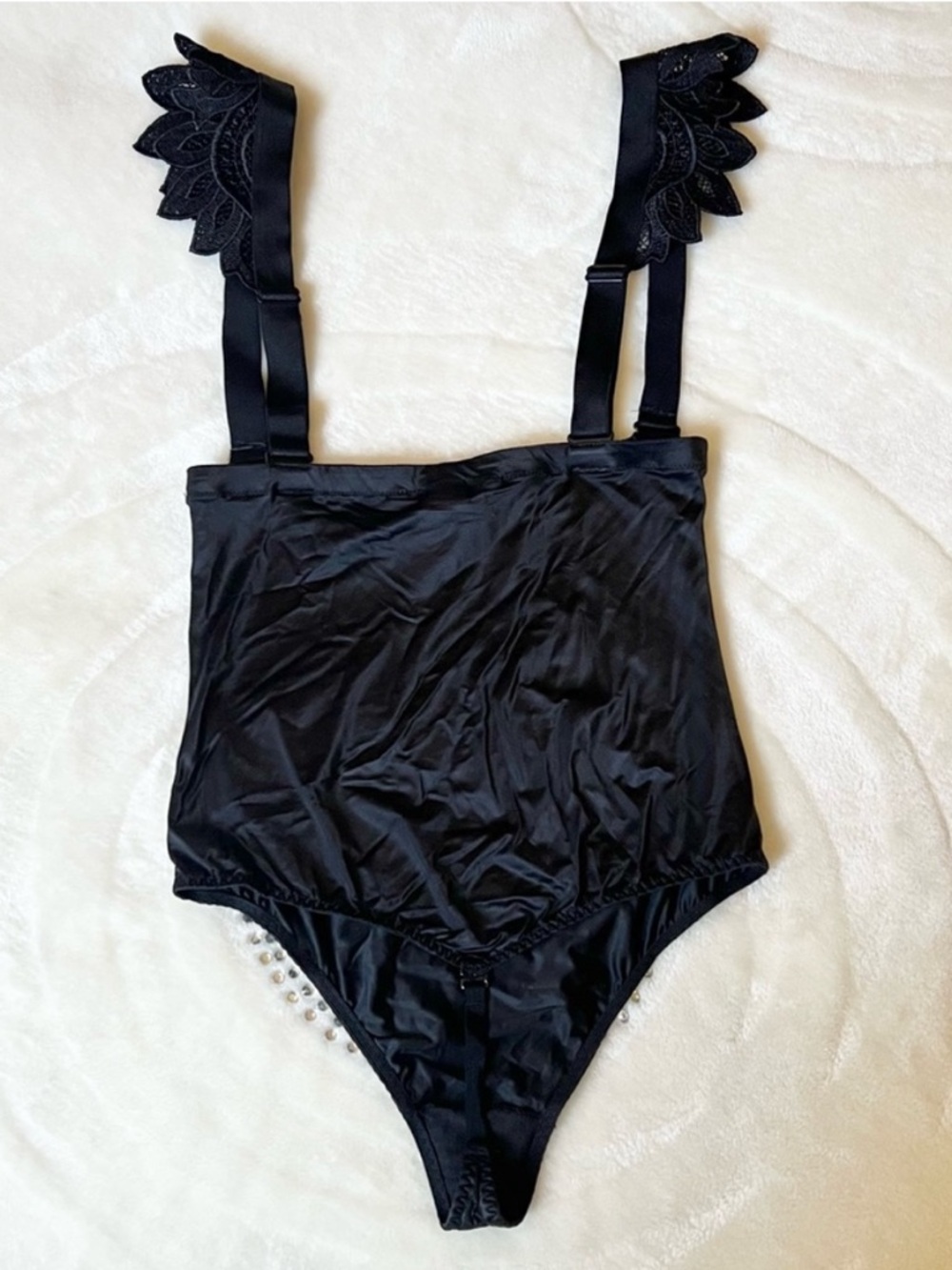 Victoria's Secret Black Lace-Trim Lingerie
